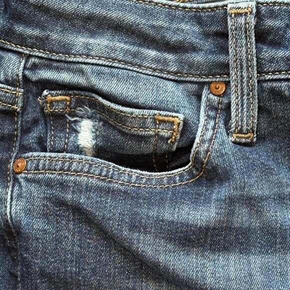 Joe's Mid-Rise, Distressed Skinny Ankle Jeans - Size 28 - Picture 7 of 12